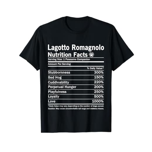 Lagotto Romagnolo Nutrition Facts Funny Dog T-Shirt