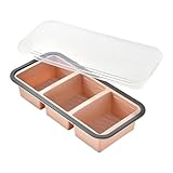 Grand plateau avec couvercle (silicone) : moule de congélation, récipient de conservation for la pâtisserie.