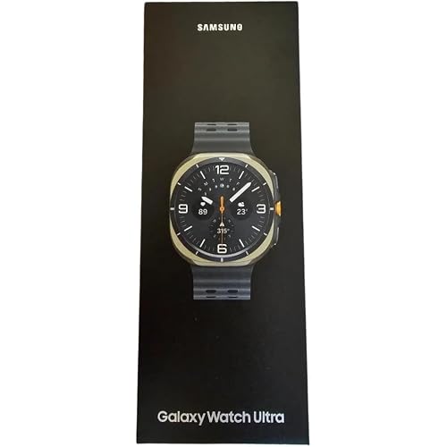 Samsung Galaxy Watch Ultra 2025 (64GB, 47mm, Unlocked LTE) AI Smartwatch with 1.5" AMOLED, Wi-Fi, Bluetooth, Heart Rate, GPS Fitness Tracker, International Model (Fast Charger Cube Bundle, Silver)