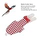 Entatial Parrots Pilot Suit, Red Grid wasserdichte Vogelwindel Weiche Strumpfhose für Sittich für Ara für Wellensittiche(L, Rotes Gitter)