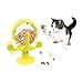 FuninCrea Jouets de Puzzle pour Chien, Jouet interactif Durable pour Chien, Jouet pour l’entraînement du QI du Chiots et Jouet de Distributeur de Nourriture pour Chien(Jaune)
