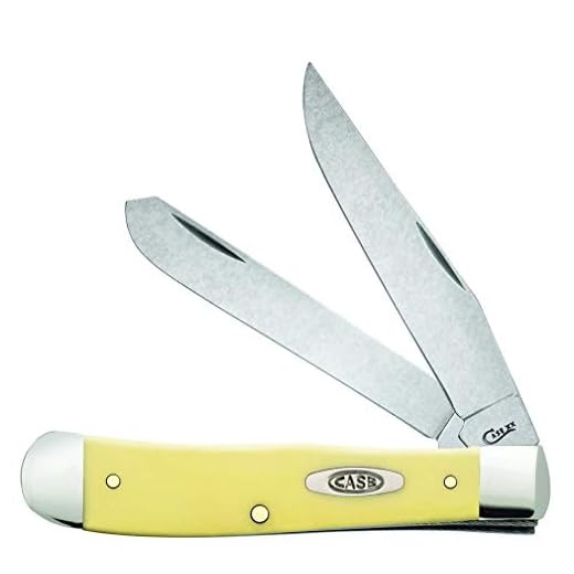 *Case XX 80161 Trapper Yellow SS Folding Knife