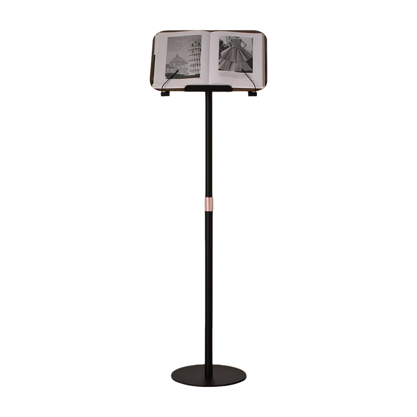 Soporte ajustable de madera maciza inclinable 180° para evitar dolores de espalda en oficina