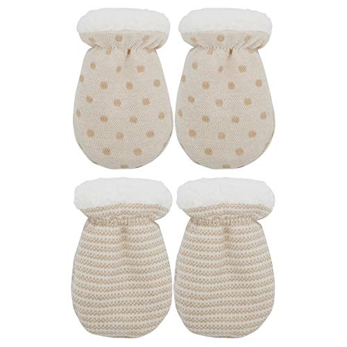 Image of Newborn Mitten Gloves No Scratch Mittens Winter Warm Cotton Glove for Baby Boys Girls 0-12 Months