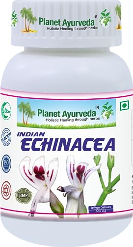 Planet Ayurveda Indian Echinacea Capsules - 60 Capsules | Removes Liver Toxins | Protects Liver Health | Detox Supplement for Men & Women | Promotes Proper Fat Digestion |