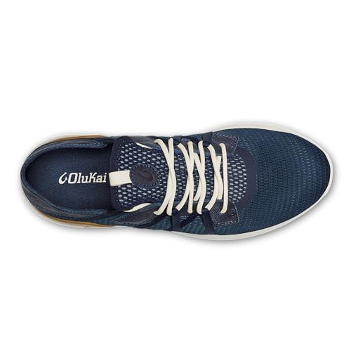 Image of OluKai Mio Li Men's Casual Sneakers, Hands-Free Drop-in Heel | Wear Slip-On or Laced, Breathable Knit Mesh, All-Day Cushioned Comfort, Athletic Walking Shoe, Runs Small So Size Up
