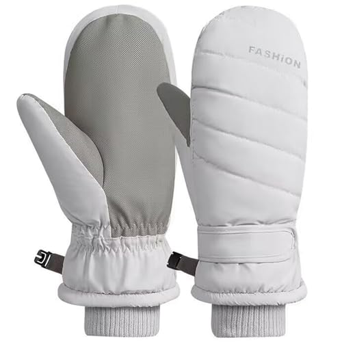 IZUS Women Ski-Gloves Plus-Velvet-Thickened Winter-Mittens