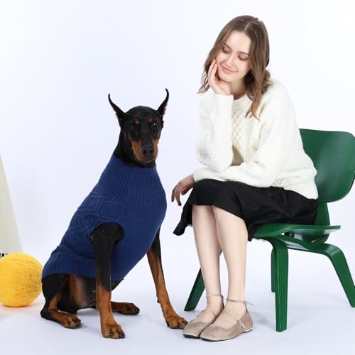 KONVINIT Hundepullover Kleine Hunde Kuschelweicher Hundesweater Strickpullover für Hunde, Hautfreundlich, XS bis 2XL,für Chihuahua bis Labrador,auch für Dackel