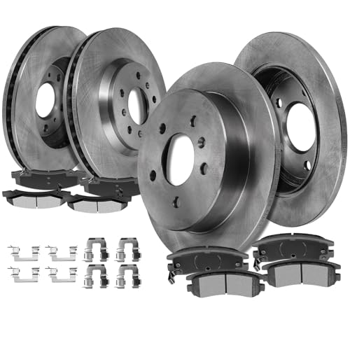 Image of SCITOO Front 11.93 inch Rear 10.94 inch Brake Pads and Rotors Kits Fit | Fit For Chevrolet Impala 2006-2010,For Monte Carlo 2006-2007 For Impala 2006-2010,For Monte Carlo 2006-2007