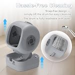 UPFAS Automatic Cat Litter Box Self Cleaning - APP Control - Weight Monitoring - Ultra-Quiet, Medium Cats and Kittens Litter Box, Safe Anti-Pinch【Assembly Required】- Grey - Image 5