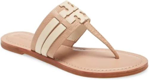 tory burch beige flip flops