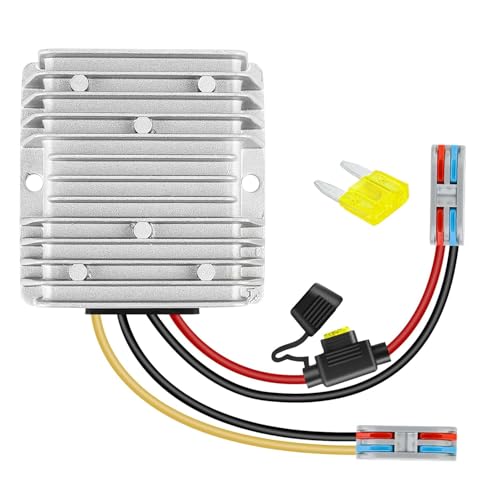 Image of HOMELYLIFE DC 48V to DC 12V 20A 240W Step Down Regulator Buck Reducer Power Converter - Waterproof Module Transformer for Golf Carts, Automotive, Marine & Electronic Devices