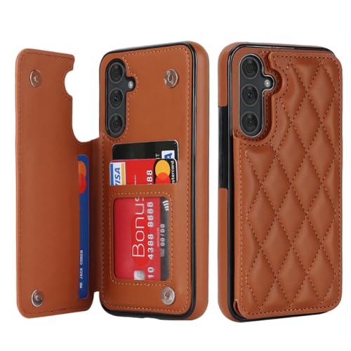Étui portefeuille en cuir pour Samsung S21 Plus avec porte-carte magnétique
