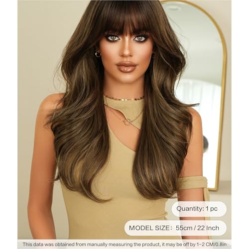 Perruque longue brune bouclée pour changer de coiffure sans abîmer vos cheveux