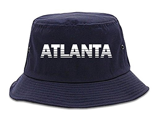 Atlanta Georgia ATL Bucket Hat Navy Blue