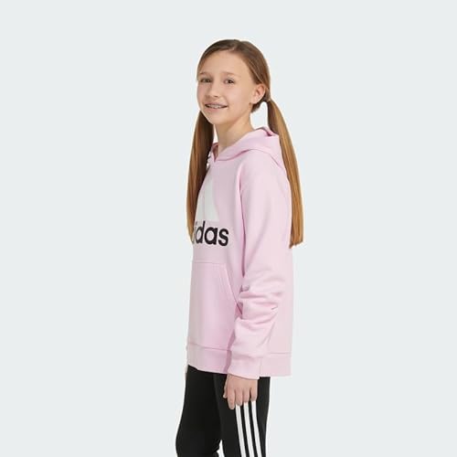 Adidas AA3122 Girls' Long Sleeve Graphic Fleece Hooded Pullover thumb #2