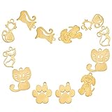 VERSÁTIL PARA: Los amuletos de animales son perfectos para proyectos de manualidades., pulsera, collar, todo tipo de fabricación de joyas, como la fabricación de bisutería de moda, fabricación de joyas de tobillo, o fabricación de joyas para el cuello. Son adecuados para todos los que aman a los animales..