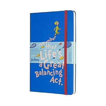Calendar Moleskine 2019-20 Dr. Seuss Weekly Planner, 18m, Large, Blue, Hard Cover (5 X 8.25) Book
