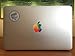 Design Art Apple Watercolor Multicolour Glowing Logo Eppo Brand Sticker Decal For 11" 13" 15" inch Macbook pro/air laptop with glowing logo - Perfect Fit
