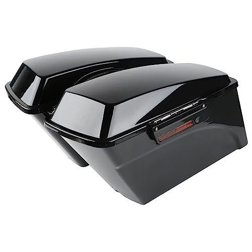 Alforjas duras JDICY para Harley Davidson, acabado negro vívido, con soportes de conversión VBHSBLKSCBFH XSW0016 miniatura 2