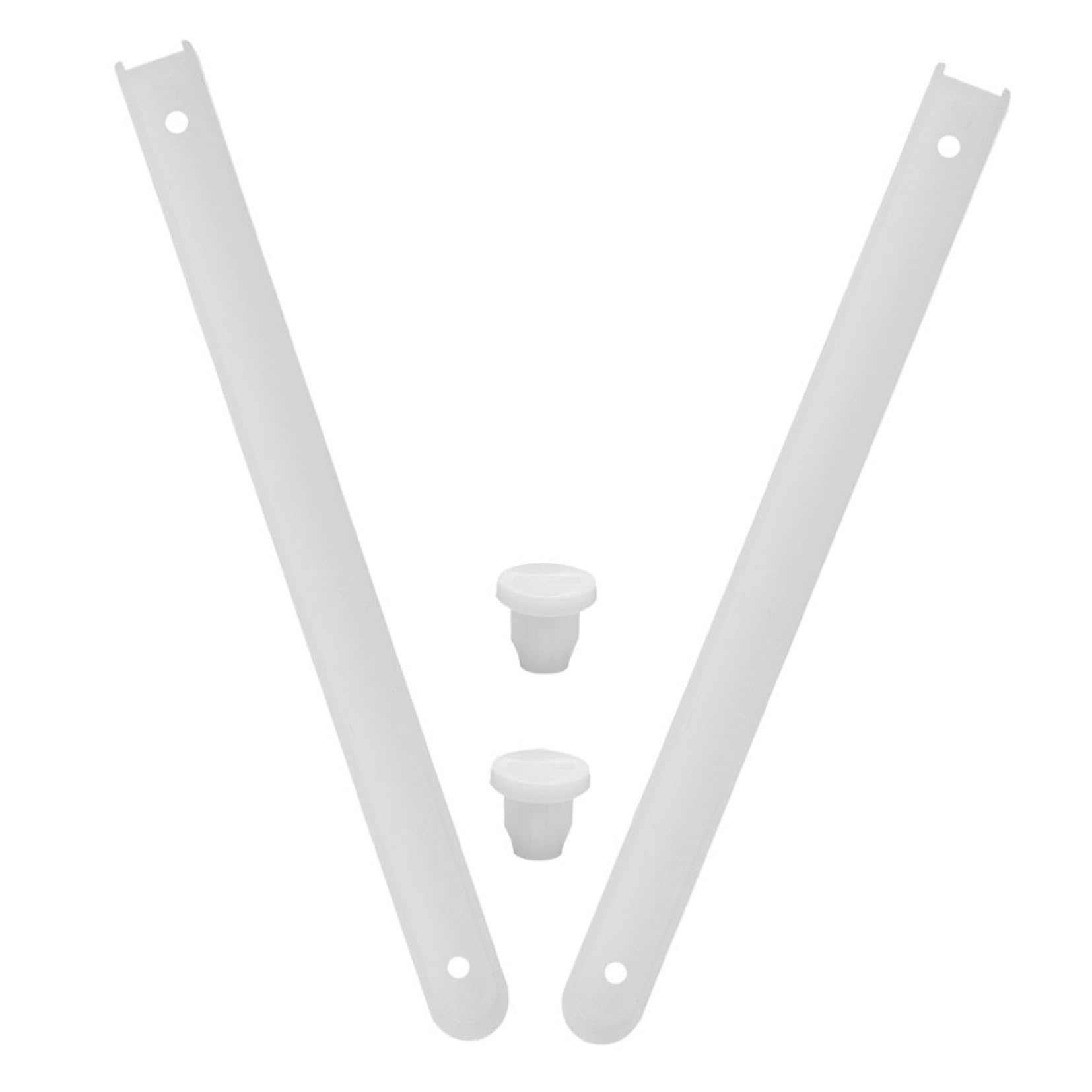 Jvnalwnkv One Color Cabinet Drawer Slide Rail，Stainless Steel Rail,Plastic Slides White Rails Bottom Mount Guide
