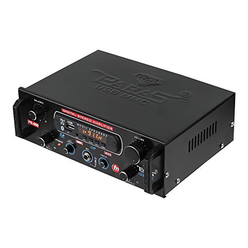 Image of Paras PR-999 Gold Series 2 Channel Digital Stereo Amplifier with FM Radio /3.5mm AUX Input /Bluetooth /Recording