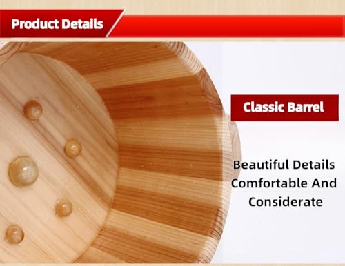 Bañera de Pies de Madera Maciza de Cedro miniatura 3