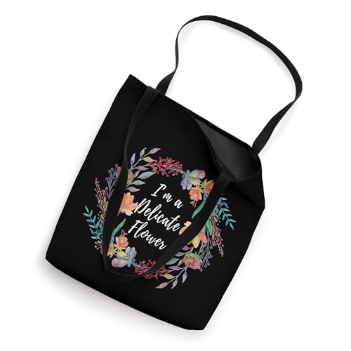 Bolso tote con diseño delicado de flores miniatura 2