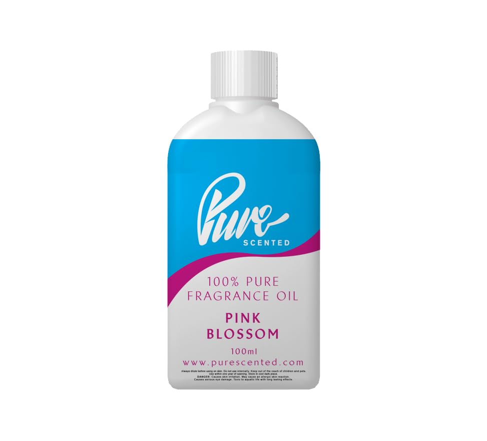 Pure Scented 100ml Fragrance Oil - Vegan & Cruelty-Free, for Candles, Soaps, Slime, Diffusers, Cosmetics, Wax Melts & DIY Crafts (1 x 100ml, Pink Blossom Outdoorable) — image 1