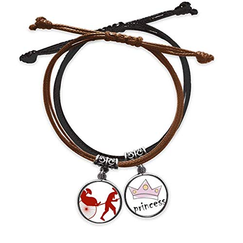 Pulsera de cuerda de mano jinrikisha un regalo cultural para amigas