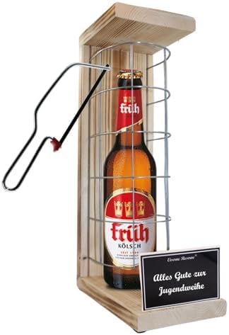 Früh Kölsch Jugendweihe Geschenke - Eiserne Reserve Black Edition Bier - Alles Gute zur Jugendweihe (1 x 0.5 l)  
Früh K