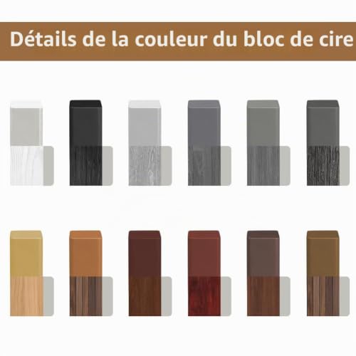 NUTKIT Kit De Réparation De Cire Dure, 12 Couleurs Kit Reparation Carrelage – vue 3