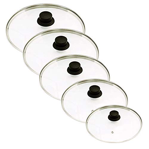 Conjunto de 5 Tampas de Vidro temperado da N.16 a N.24