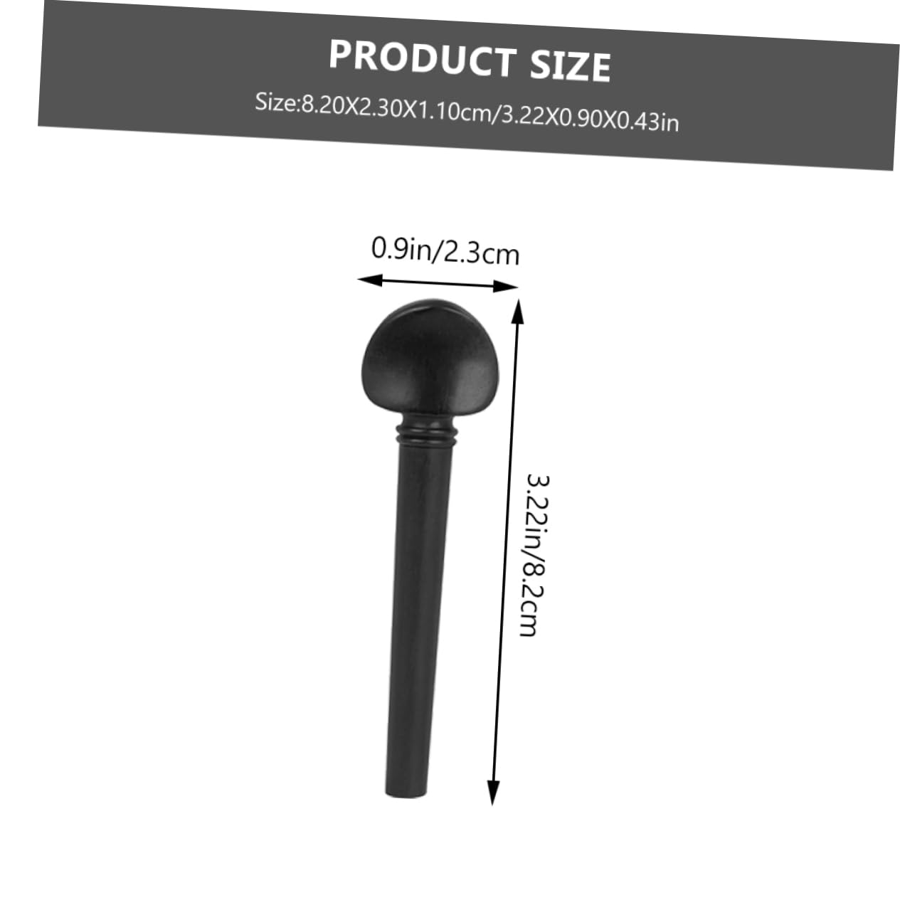 BESPORTBLE 12pcs Professional Oud Tuning Pegs Durable Ebony Material Smooth Surface for Oud Accessories and DIY Instrument Repairs