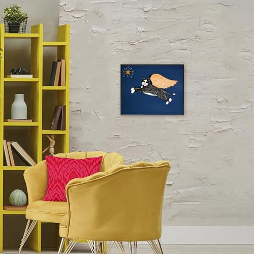 Tableau Chat d'ange noir Stupell Industries 16x20 cm - 3