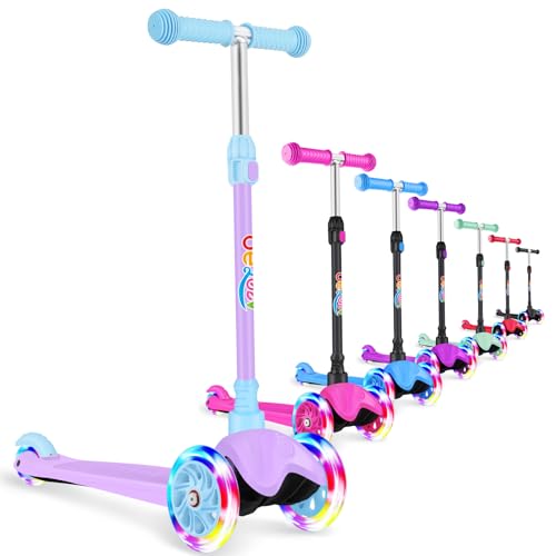 BELEEV A1 Dinosaur Scooter Blue Purple