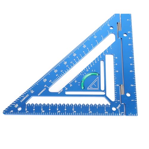 Escuadra de tejas profesional de aluminio para carpintería miniatura 1