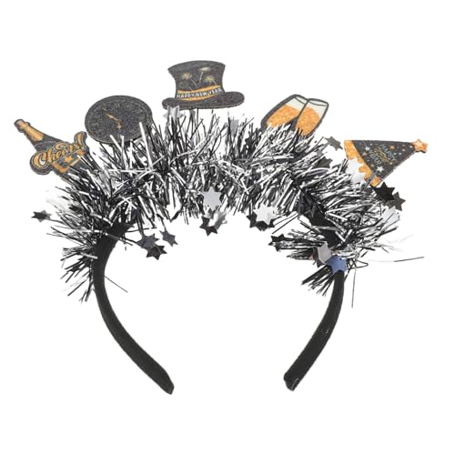 Couvre-chef pour coiffure de réveillon bandeau fête Nouvel An paillettes FRCOLOR