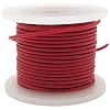 25 Feet Red 22 Gauge Solid Hook-Up Wire, Tinned Copper, PVC Insulation Shade May Vary - EX ELECTRONIX EXPRESS