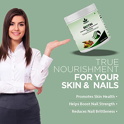 Havintha Plant Based Biotin For Skin, Nail And Hair Health (With Pomegranate, Sesbania Agati Extract And Bamboo Shoot) - 120 Gm #TOP5