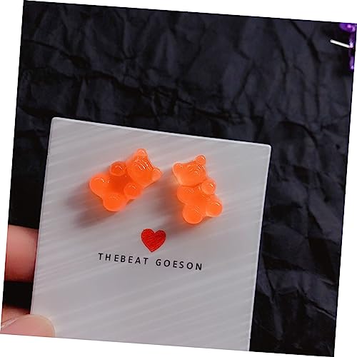 Clous d'oreilles ours colorés POPETPOP (7 paires) en alliage léger pour femme - 5