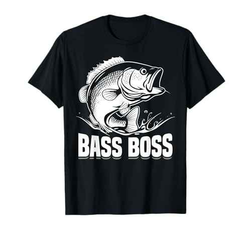 Bass Boss Pesca de lubina Camiseta