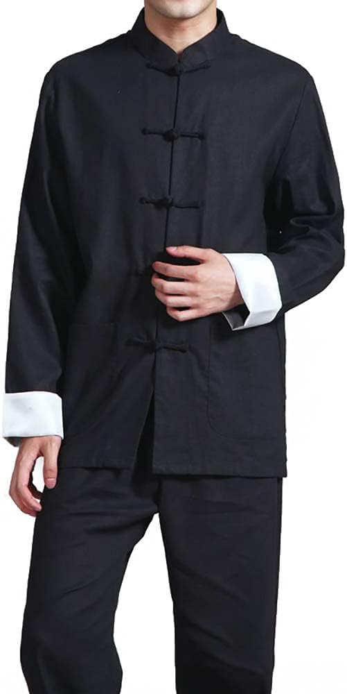 2 Piece Chinese Traditional Cheongsam Suit Kungfu Tai Chi Martial Arts Wing Chun Frog Button Shirt Top Bottoms Bottoms