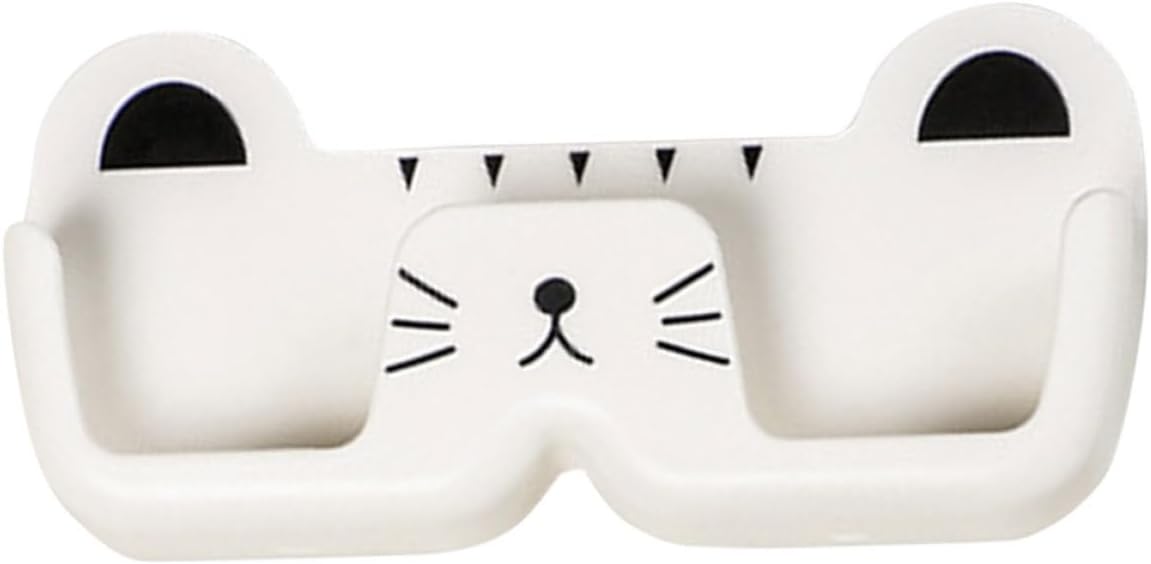 Wall Mounted Glasses Organizer Plastic Sunglasses Holder Box White Eyewear Storage Rack for Home Entryway Display