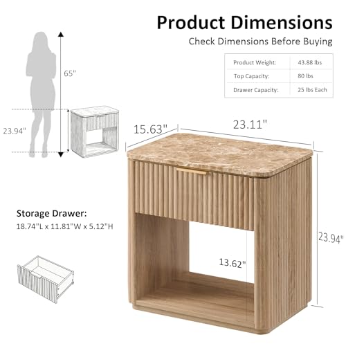 Luxury Bedroom Nightstand Set Modern