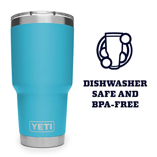 Image of YETI Rambler 30 oz Stainless Steel Vacuum Insulated Tumbler w /MagSlider Lid, Reef Blue