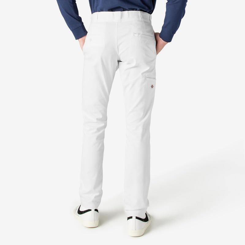Dickies Men's Skinny Straight Double Knee Work Pants - Durable, Slim Fit, Industrial Uniform & Workwear,White, 36W x 30L - image 4