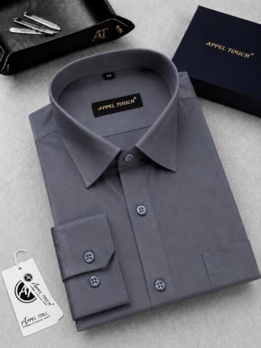 Image of Appel Touch Men's Cotton Blend Formal Shirt Full Sleeves