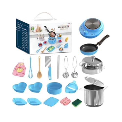 22 Piezas Juegos De Cocina para Niños, Accesorios De Cocina Reales De Juguetes para Niños, Juguetes De Juego Finos Seguros, Utensilios De Herramientas Educativas para Un Restaurante