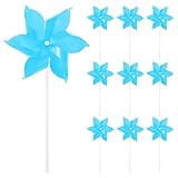 M METERXITY 10er-Pack Sechsblättrige Regenbogen-Windräder 23 cm Plastik-Windspinner Für...